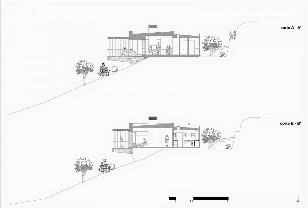 Plano de Casa Elias de ZS Arquitectos