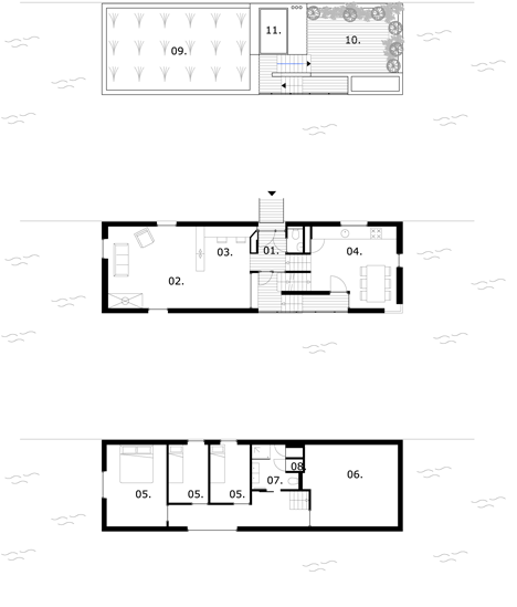 Planos de Casa Parkark de BYTR Architects