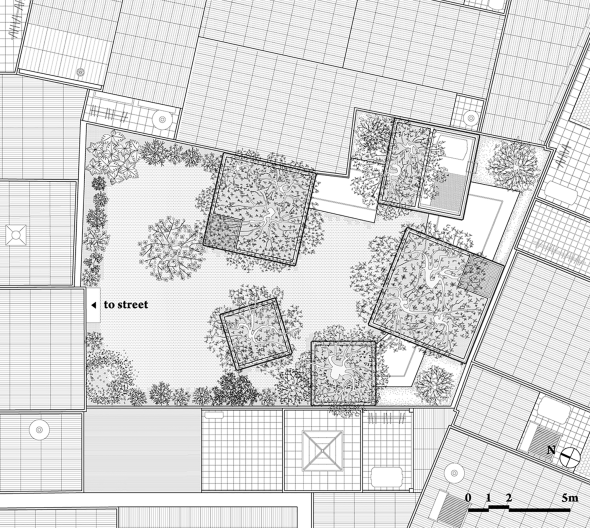 Planos de Casa para árboles de Vo Trong Nghia Architects