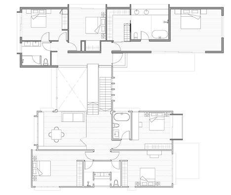 Planta Casa Extendida - Formwerkz Architects
