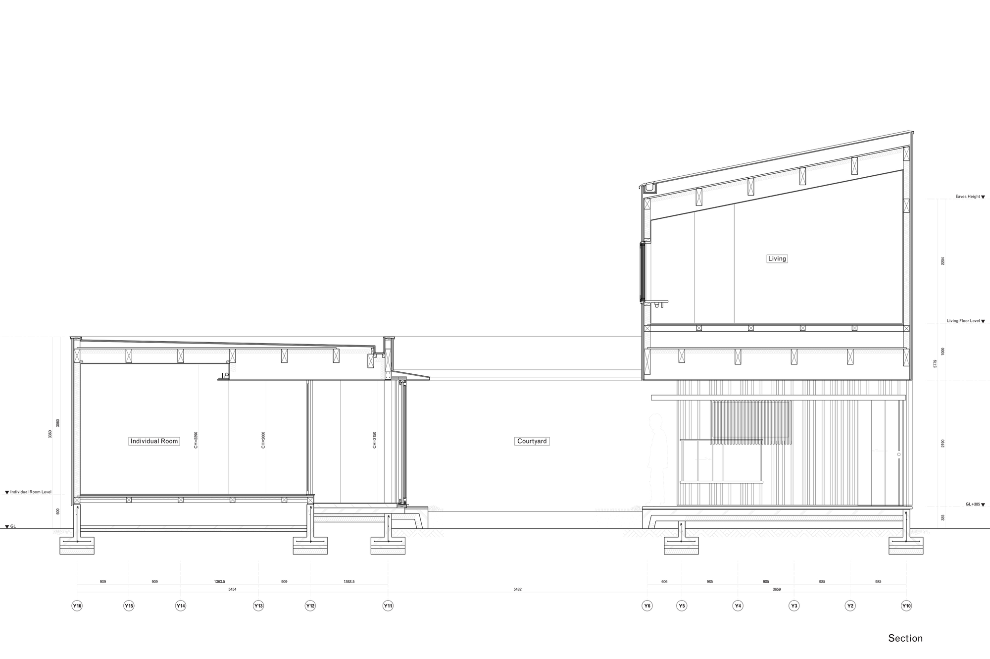 Planos de Casa O de Takeru Shoji Architects